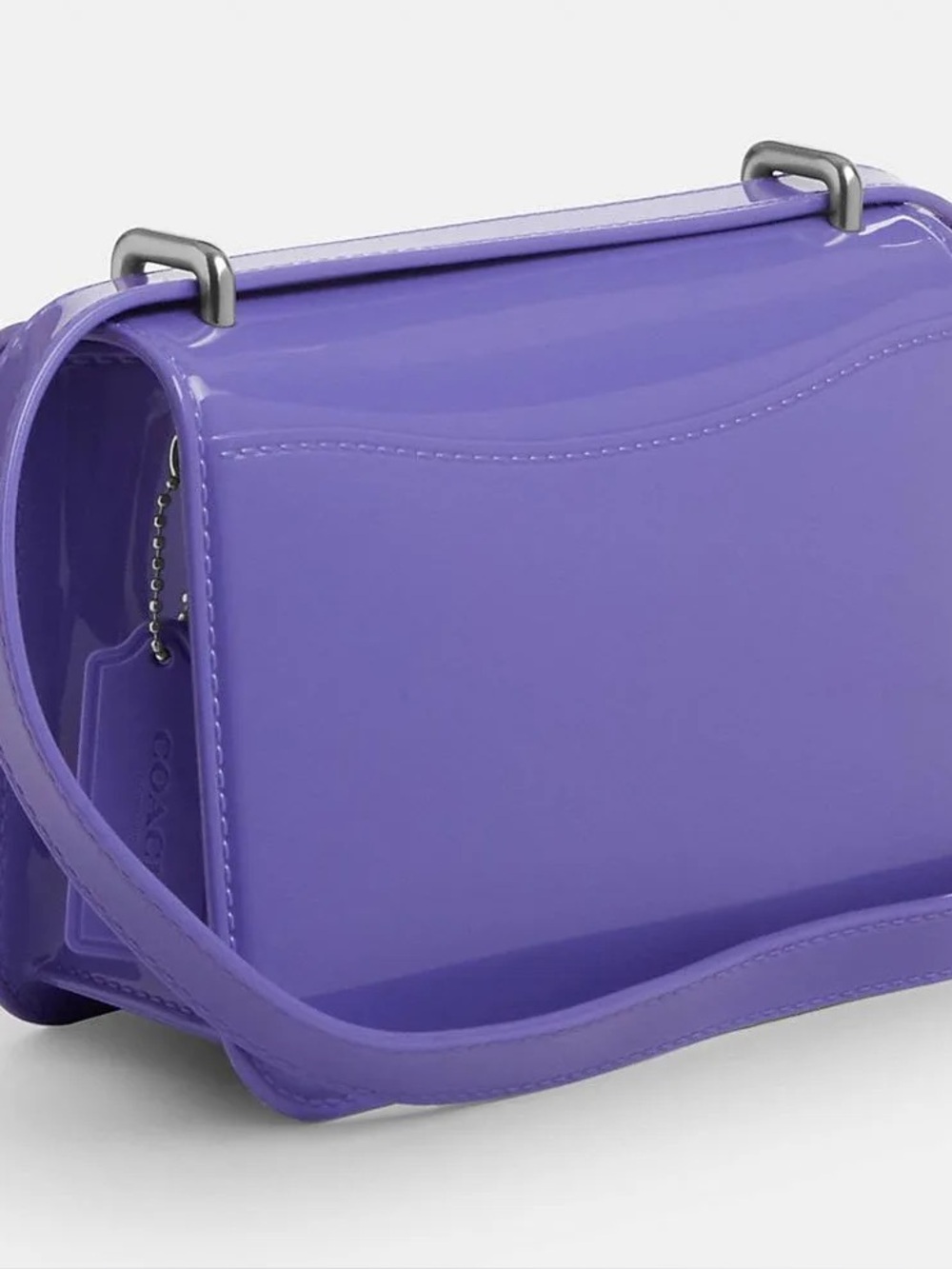 Coach Jelly Morgan Bag Bright Grape Purple CH748 Rare Statement Crossbody - Picture 3 of 9